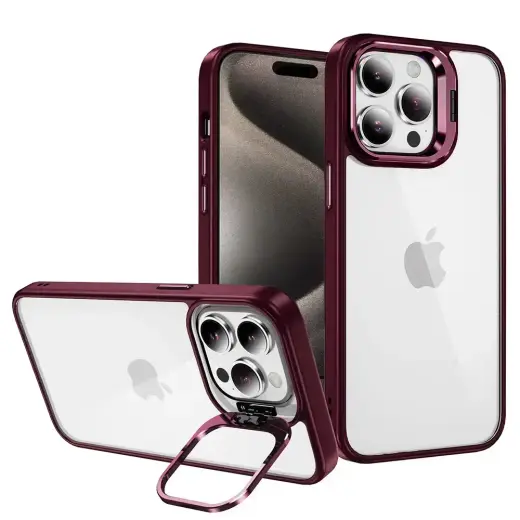 Tel Protect Kickstand maciņš ar statīvu telefonam iPhone 11 Pro Max sarkans