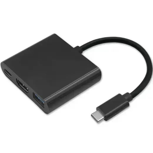 Qoltec Hub Adapter USB-C 3.1 3in1 | USB 3.0 | HDMI 4K | USB-C 3.1 PD 100W Фото num
