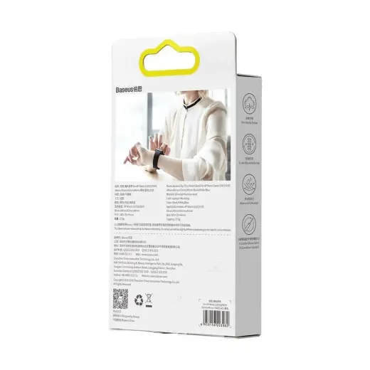 Baseus Slip-Thru strap band bracelet for Apple Watch 3|4|5|6|SE 38mm|40mm black (LBWSE-01) Фото num