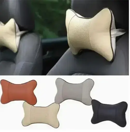 Car headrest pillow beige Foto 4
