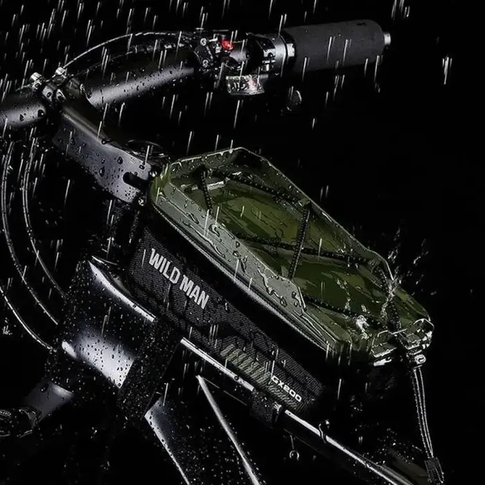 WILDMAN traveling bag for bike frame with zipper 1L (4 "- 7") GX200 green Photo