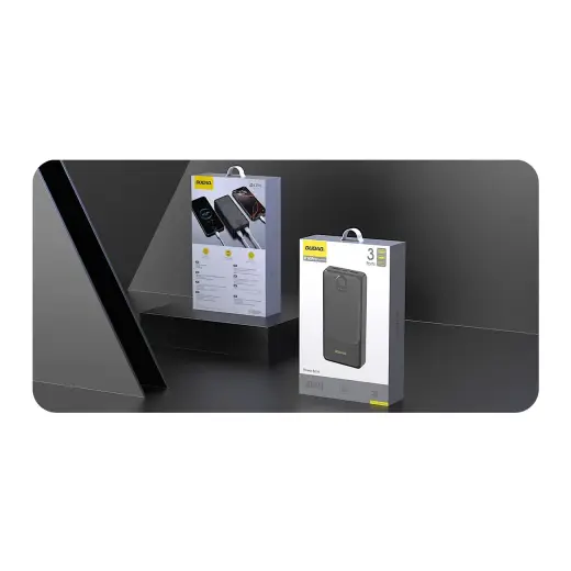 Powerbank Dudao K10Pro 2.4A 20000mAh 2 x USB-A - black Photo
