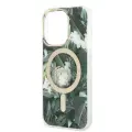 Zestaw Guess GUBPP14XHJEACSA Case+ Charger iPhone 14 Pro Max 6,7" zielony|green hard case Jungle MagSafe Фото num