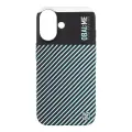 OBAL:ME Flossy Stripes Cover for Apple iPhone 16 Black|Sky Blue Фото num