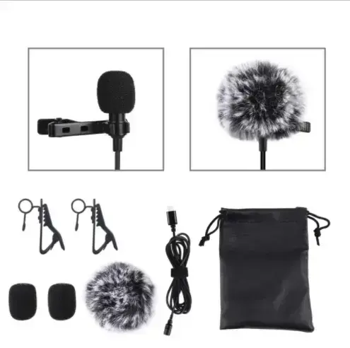 Jack Puluz tie microphone with clip PU425 1.5m USB-C Foto 3