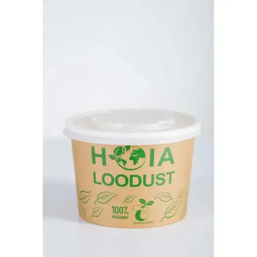 Compostable food containers with lids Go Green 230ml 5pcs/0,06kg Photo