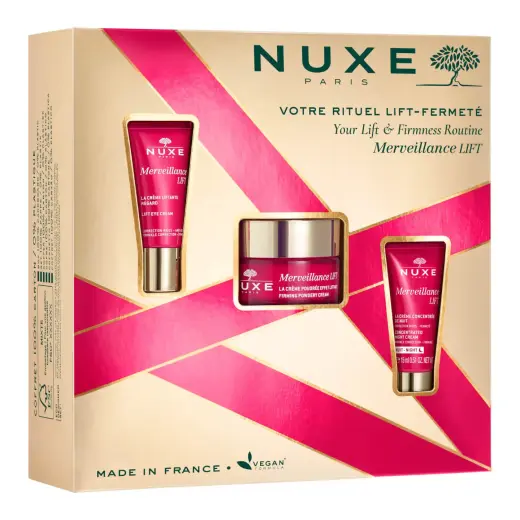 Set Nuxe: Merveillance Expert, Lifting, Cream, For Face, 50 ml + Merveillance Lift, Vegan, Lifting, Eye Cream, 15 ml + Merveillance Lift, Vegan, Lifting, Night, Cream, For Face, 15 ml Фото num