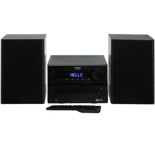 Adler AD 1917 Mini Hi-Fi Stereo System with Bluetooth | CD | USB | FM Radio