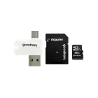 GOODRAM Memory MicroSD Card All in one - 32GB with adapter UHS I CLASS 10 100MB/s + reader Фото num