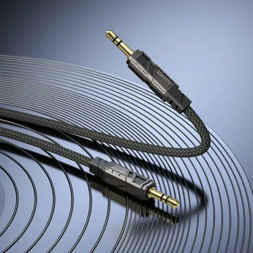 Borofone Cable AUX BL22 Dignity - jack 3,5mm to jack 3,5mm - 1 metre black Photo