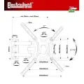 Electriclight 26-50" TV stiprinājums pie sienas 30kg, melns Foto 4