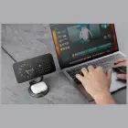 Wireless Charger Bazic Gomag Gyre Foldable 3in1 15W Fast Charging gold Фото num