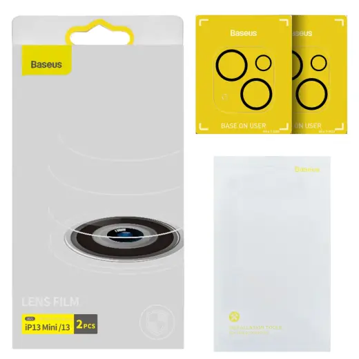 Tempered glass for full camera lens Baseus for iPhone 13 | 13 Mini (2pcs) Foto 3
