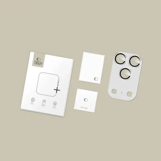 OSŁONA APARATU TECH-PROTECT CAMFULL FIT+ IPHONE 17 PRO MAX SILVER Foto 4