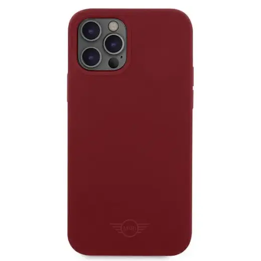 Mini MIHCP12LSLTRE iPhone 12 Pro Max 6,7" czerwony|red hard case Silicone Tone On Tone Photo