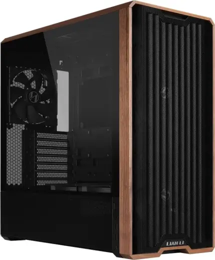 Lian Li Lancool LAN217X computer case Midi Tower Black  Wood  Glass