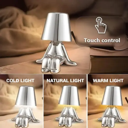 Night lamp Silver Man design E Фото num