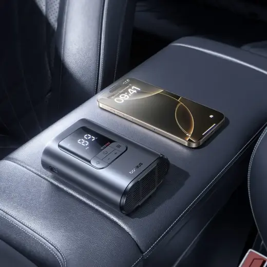 Baseus GoTrip VA1 Super Mini Wireless Air Compressor with 3 Tips - Black Foto 8