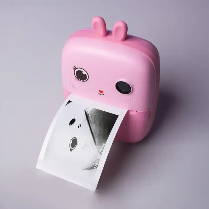 Mini Thermal Printer for Kids with Camera and Camcorder - Pink Foto 11