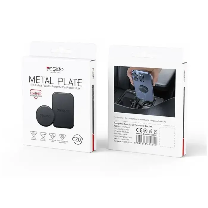 YESIDO METAL PLATE SET C207 2IN1 (1,5MM) BLACK Foto 2