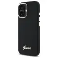 Guess GUHCP16SSMBSLK iPhone 16 6.1" black hardcase Silicone Script Metal Logo & Frame Foto 2