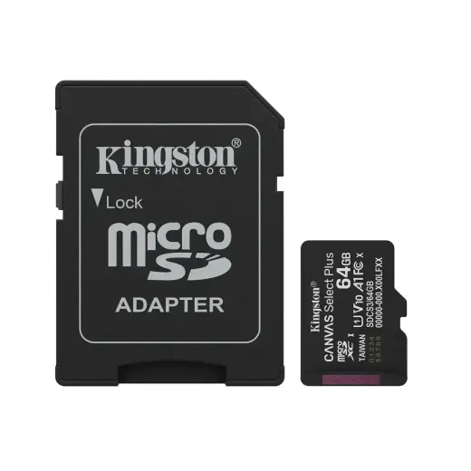 Kingston *microSD 64GB Canvas Select+ G3 100MB/s Adapt Фото num