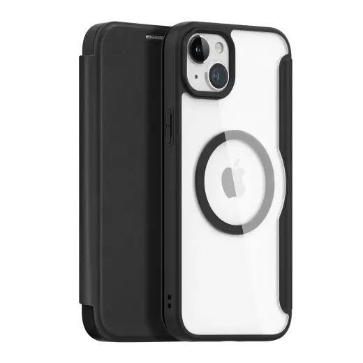 Dux Ducis Skin X Pro Magnetic Flip MagSafe Case iPhone 15 - Black