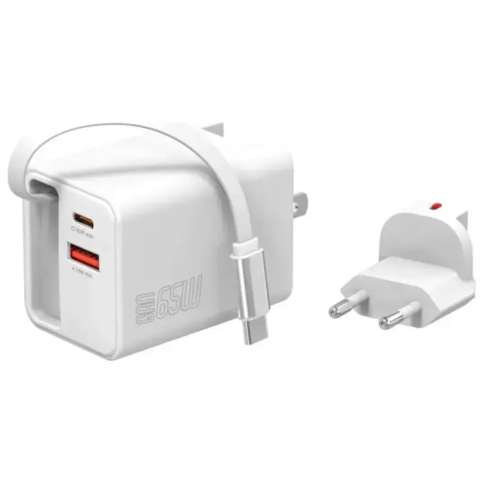 Wall Charger 4smarts Flex Jojo 65W GaN 2xUSB-C + USB-A white Foto 2
