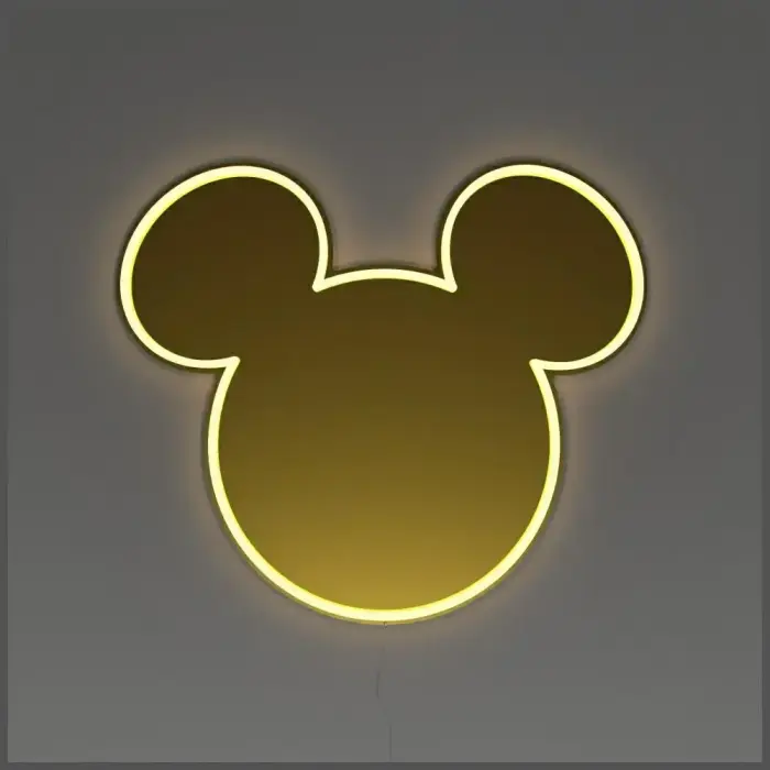 Neon Yellowpop Disney Mickey Mirror      złoty