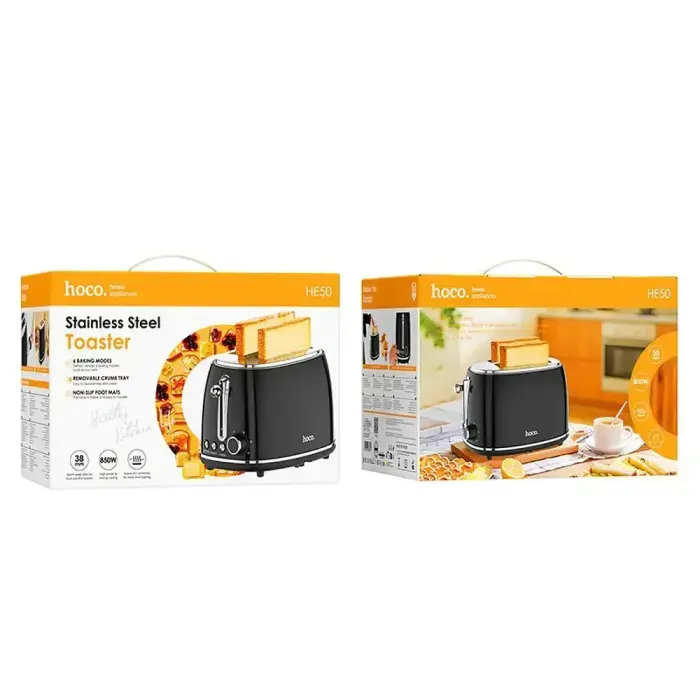 HOCO Retro toaster 850W HE50 black Photo