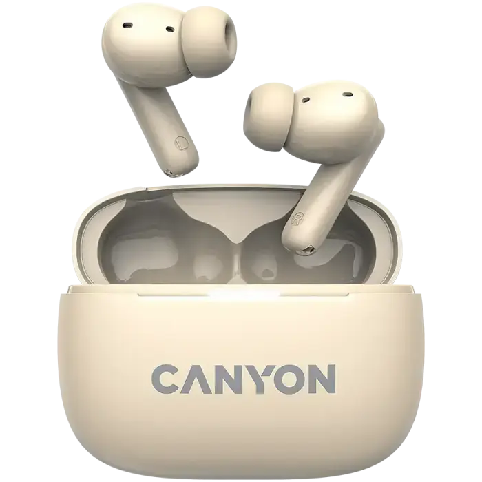 CANYON headset OnGo TWS-10 ANC+ENC Beige