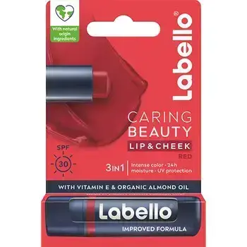 Labello Red Caring Beauty Lip & Cheek SPF 30 4.8g