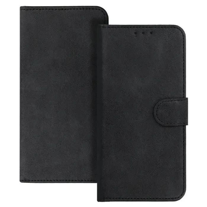 WONDER COMMON Universal Book Case (SIZE XL) for Samsung A12/A13 4G/A34 5G/A02S/Xiaomi Redmi 12 4G/12C/Note 12 4G/12 Pro 5G/Oppo A53S/A72/A92 black
