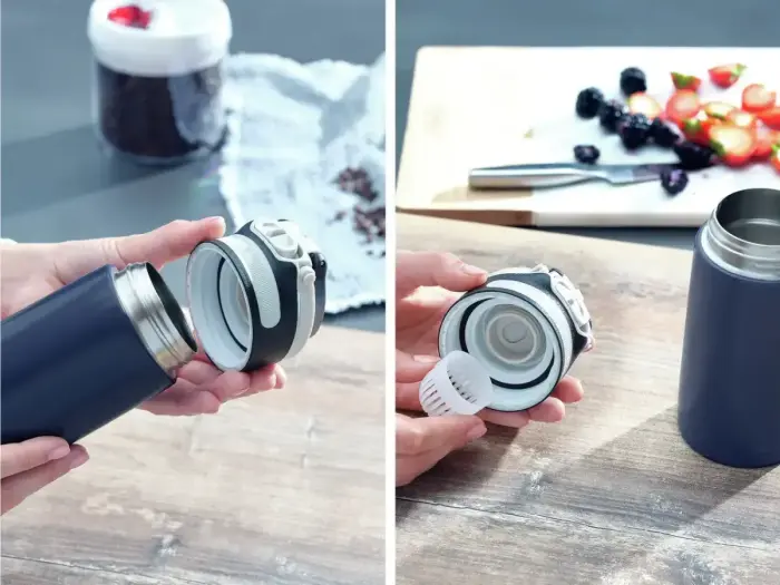 LEIFHEIT Термокружка Flip 350мл темно-синяя Фото num