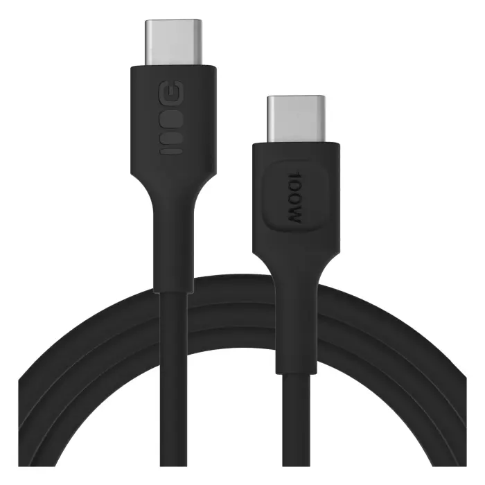 Green Cell PowerFlex data transfer and charging cable | USB-C to USB-C | 100W | 2m | black