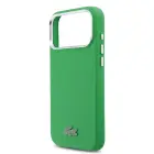 Lacoste Iconic Petit Pique Metal Logo MagSafe Case for iPhone 17 Pro Max Green Foto 4
