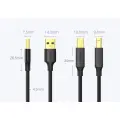 UGREEN US135 USB 2.0 A-B printer cable, gold plated, 1.5m (black) Photo