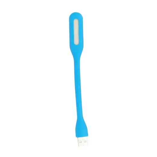 Mini LED Lamp Silicone USB Light blue Foto 2