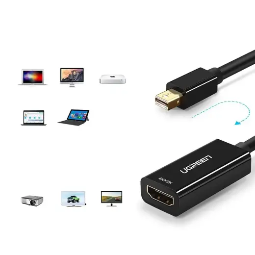 Ugreen MD112 10461 mini DisplayPort (male) | HDMI (female) FHD 1080p adapter - black Фото num