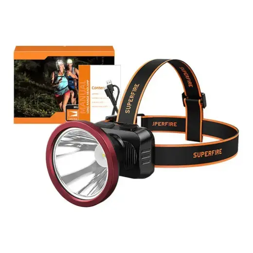 Superfire HL52 headlamp flashlight, 200 lm, USB, 350 m, 3 modes Foto 3