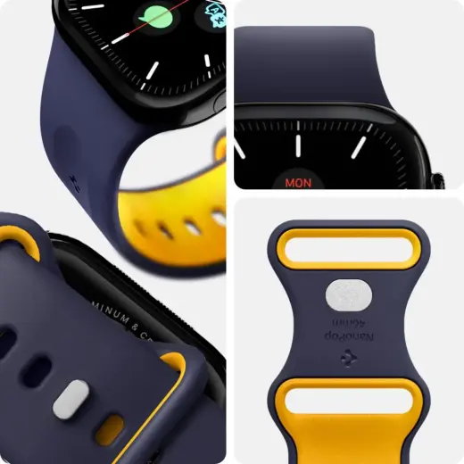 SPIGEN NANO POP APPLE WATCH 6 | 7 | 8 | 9 | 10 | SE | ULTRA 1 | 2 (44 | 45 | 46 | 49 MM) BLUEBERRY NAVY Фото num