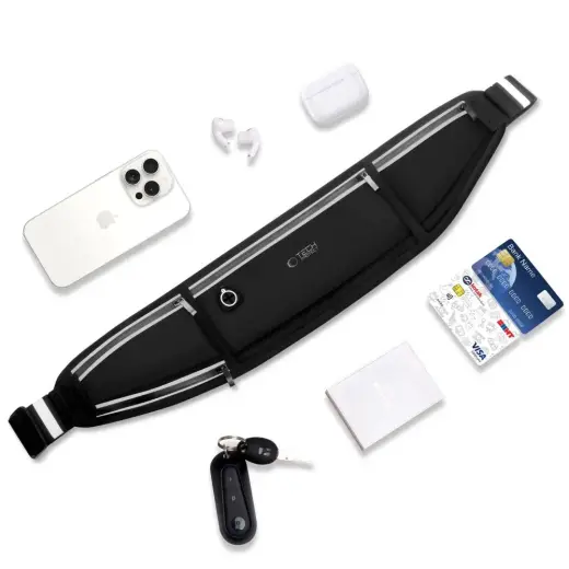 Tech-Protect M3 Universal Sport Waist Bag - Black Foto 4