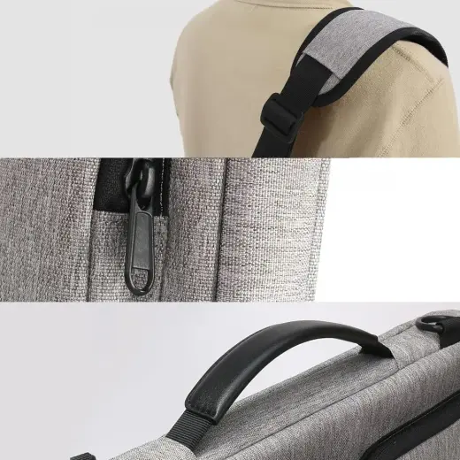 TECH-PROTECT DEFENDER BAG LAPTOP 13-14 CRAYON GREY Фото num