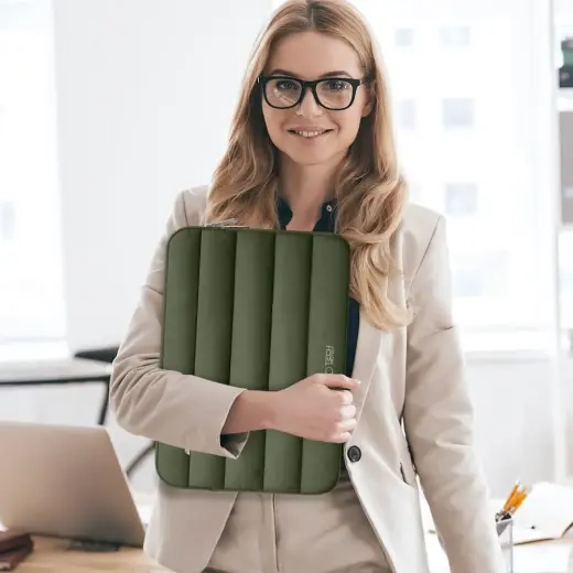 Tech-Protett Fluffy Laptop Bag 15-16 - Green Photo