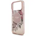 Guess IML Flowers Strap MagSafe Case for iPhone 17 Pro Max Pink Фото num