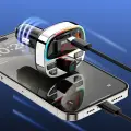 Dudao R2PRO+ Transmitter with PD25W Bluetooth 5.3 RGB Charging Ports - Black and Silver Фото num