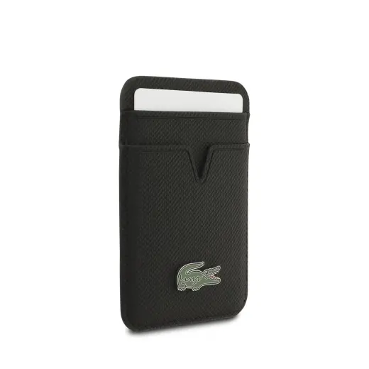 Lacoste Iconic Petit Pique MagSafe Case + Wallet for iPhone 17 Pro Max Black Фото num