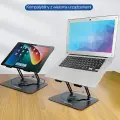 AWEI uchwyt biurkowy X46 rotacyjny na laptopa do 16" czarny|black Photo