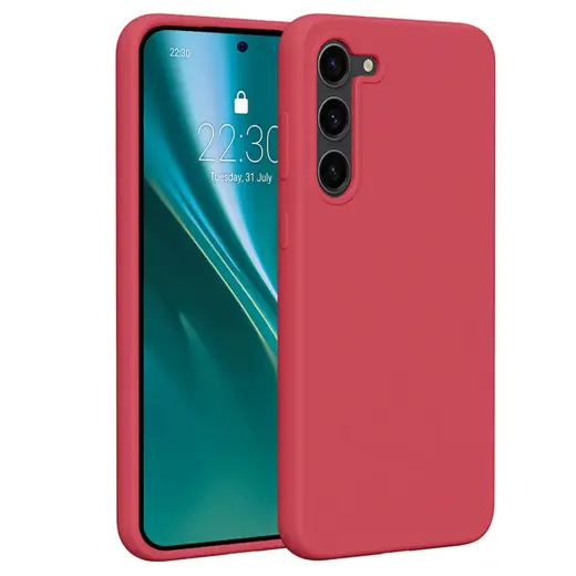 Etteri Silicone phone case for Samsung Galaxy S23 Plus raspberry