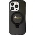 Guess Ring Stand Script Glitter MagSafe case for iPhone 15 Pro Max - black — Photo 3